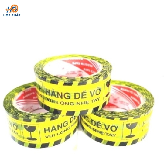 Băng Keo Hàng Dễ Vỡ Màu Vàng 100Y